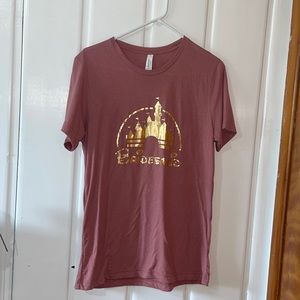 Dusty Pink Disney Bridesmaid T-shirt